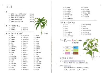 太平山樹木花草集 目錄